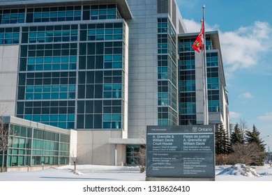 Brampton Canada - 19 February 2019 : Brampton Ontario Court Of Justice And Superior Court