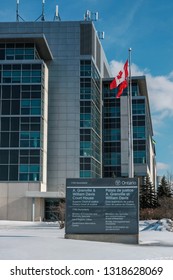 Brampton Canada - 19 February 2019 : Brampton Ontario Court Of Justice And Superior Court