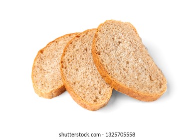 Bran bread isolated on white background. - Shutterstock ID 1325705558