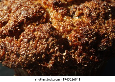 A Bran Muffin With Razens Up Close. 