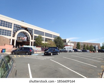 Branchburg, NJ / USA - 09/23/2016: Raritan Valley Community College Entrance Building In Early Fall