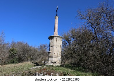 Brancion, France - 02 26 2022 : The Calvary, Nicknamed 