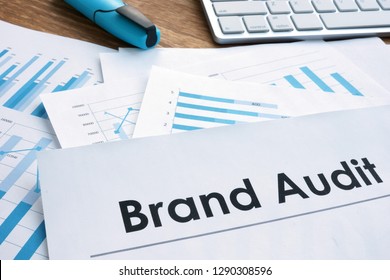 Brand Audit Report, Documents And Keyboard.