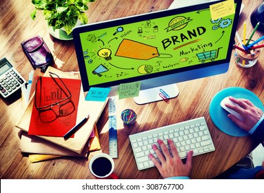 Brand Branding Marketing Commercial Name Concept Stock Photo (Edit Now ...