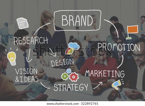 Brand Marketing Advertising Branding Design Trademark Stock Photo (Edit ...