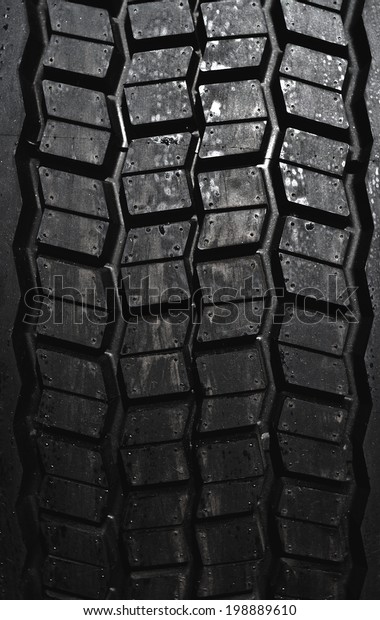 Brand new car tire texture\
close up