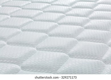 Brand new clean mattress cover surface