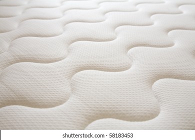 brand new clean spring mattress surface