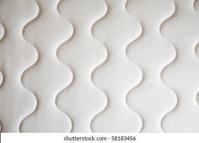 brand new clean spring mattress surface