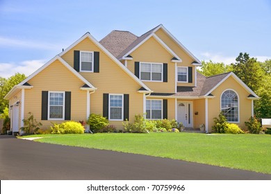 Brand New Contemporary Family Home On A Beautiful Sunny Summer's Day.