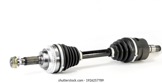 Brand new, front-wheel drive vehicle assembly on a white background. Front-wheel drive - the layout and design of the vehicle's transmission, in which the torque generated by the engine is transmitted - Shutterstock ID 1926257789
