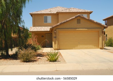 Brand New Home In The American Southwest Desert