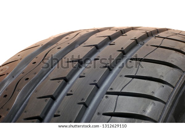 Brand new modern\
summer car tire, fragment