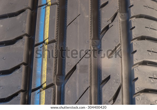 Brand new modern summer\
car tire detail