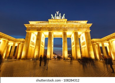 Brandenburg Gate At Night, Berlin