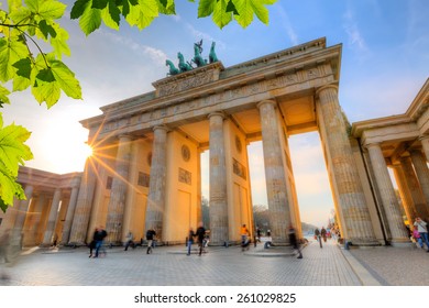 Brandenburg Gate At Summer, Berlin