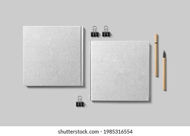 Branding Stationery Book Cover Mockup Template