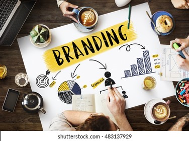 Branding Strategy Planning Chart Graphic Concept Stock Photo 483137929 ...