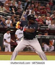 Brandon Phillips Second Baseman For The Atlanta Braves At Chase Field In Phoenix,AZ USA July 25,2017.