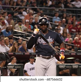 Brandon Phillips Second Baseman For The Atlanta Braves At Chase Field In Phoenix,AZ USA July 25,2017.