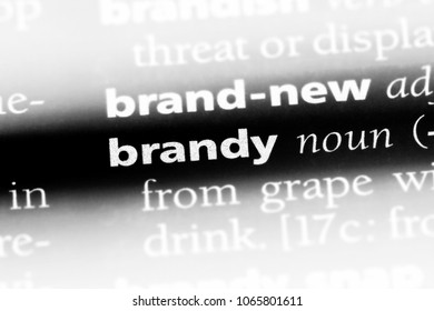 brandy word in a dictionary. brandy concept.