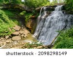 Brandywine falls, waterfall in Cuyahoga Valley National Park, Ohio