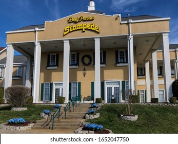 Branson Missouri - February 8 2020 Dolly Parton's Stampede is a dinner and show attraction on the strip in Branson Missouri.