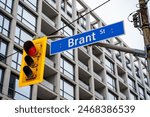 Brant Street sign in downtown Toronto.