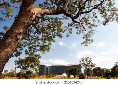 Brasília, Brasil - May 10, 2022: Headquarters Of The Superior Electoral Court - TSE.