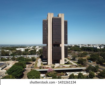 BRASILIA, BRAZIL, 20 JUNE, 2019, Brazilian Central Bank, Aerial View