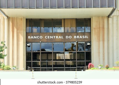 BRASILIA, BRAZIL - JULY 18, 2015: Central Bank Of Brazil Headquarters