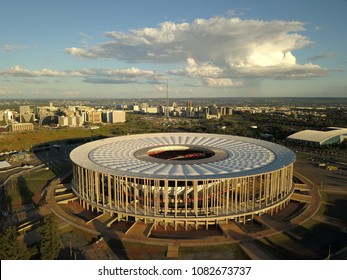 BRASILIA, BRAZIL - MAY 02, 2018: Mane Garrincha National Stadium Located In Brasília, Brazil. 