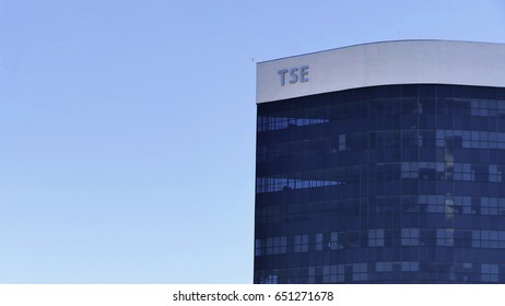 BRASILIA, BRAZIL. May, 2017. Headquarters Of The Superior Electoral Court (TSE), In Brasília, Brazil.