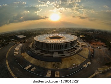 BRASILIA, BRAZIL - OCTOBER 20, 2019: Mane Garrincha National Stadium Located In Brasília, Brazil. 