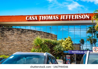 Brasilia, DF, Brazil - Jul, 31, 2019: A View Of Thomas Jefferson House In The City.