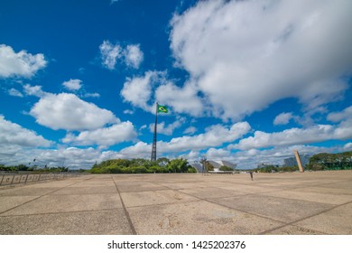 
Brasilia, DF, Brazil - Jun, 15, 2019: A View Of Three Powers Square (Praça Dos Três Poderes) In The City.