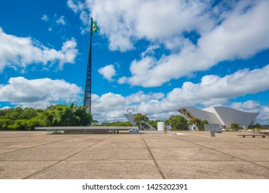 
Brasilia, DF, Brazil - Jun, 15, 2019: A View Of Three Powers Square (Praça Dos Três Poderes) In The City.