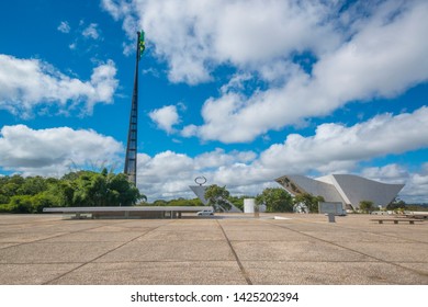 
Brasilia, DF, Brazil - Jun, 15, 2019: A View Of Three Powers Square (Praça Dos Três Poderes) In The City.