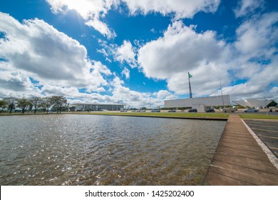 
Brasilia, DF, Brazil - Jun, 15, 2019: A View Of Three Powers Square (Praça Dos Três Poderes) In The City.