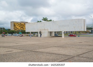  
Brasilia, DF, Brazil - Jun, 15, 2019: A View Of Three Powers Square (Praça Dos Três Poderes) In The City.