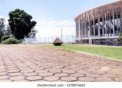 Brasilia, Brasília, DF, Estádio. National Stadium In Brasília - Brazil. This Was One Of The Stadiums Used In The 2014 FIFA World Cup. Brasília, Federal District - Brazil. April, 20, 2019.