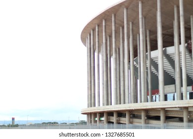 Brasilia, Federal District - Brazil. Circa, 2018. Photo Of The National Stadium Of Brasília. Built For The 2014 World Cup Games.