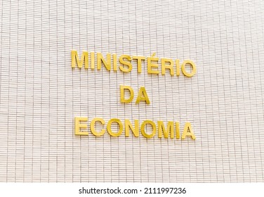 Brasilia, Federal District - Brazil. November, 21, 2021. Exterior Of The Building Of The Ministry Of Economy Located On The Esplanade Of The Ministries In The City Of Brasília.