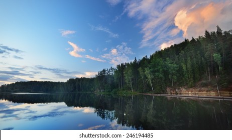 Brasla river in Gauja national park, Latvia
