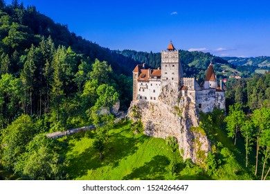 Brasov, Transylvania. Romania. The medieval Castle of Bran, known for the myth of Dracula. - Shutterstock ID 1524264647