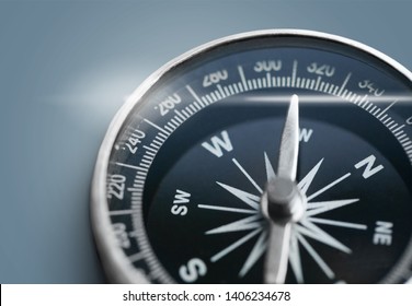 Brass antique compass  on background - Shutterstock ID 1406234678