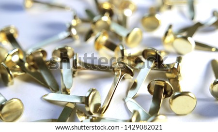 brass fastener - brad - paper fastener - split pin
