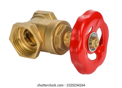 Brass Gate Valve Adjusting Wheel Isolated Stock Photo 1520234264 ...