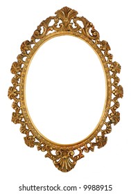 Brass Oval Picture Frame