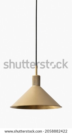 Brass pendant lamp light fixture